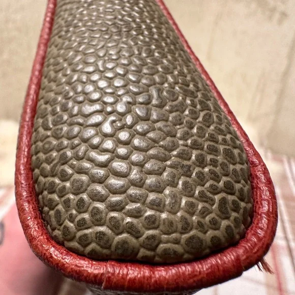 Mulberry Scotchgrain Wash Case/Clutch in Green Pebble/Chestnut - Picture 4 of 10